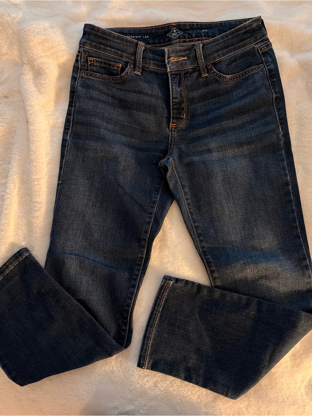 St. John's Bay Dark Blue Straight Leg Jeans